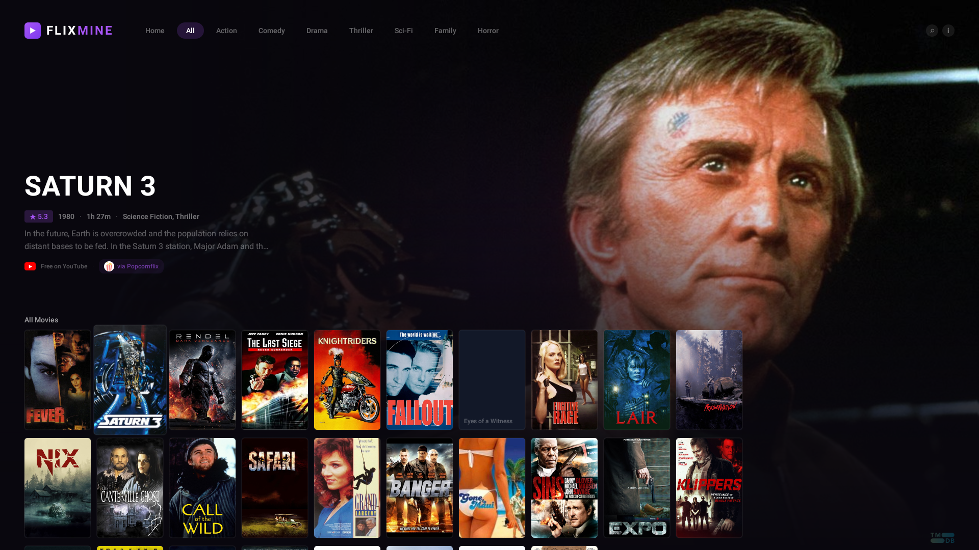 FlixMine genre browser